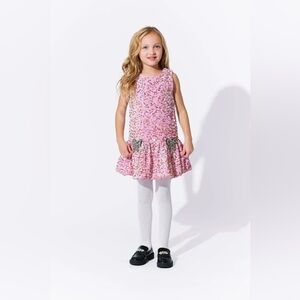 NWT Lola & The Boys Rosie Bows pink sequin party dress 8